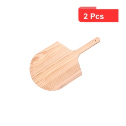 2 Pcs - Pelle à pizza en bois - 300 mm x 12 mm