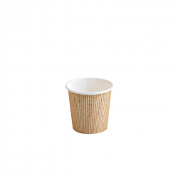 Gobelet Carton Pla "Nature Cup" Par 10 unités L: 6,2 cm x l: 6 cm x H: 6 cm x P: 3 g