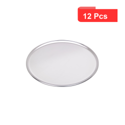 12 Pcs - Plateau aluminium pour pizza - Ø355,6 mm, Hauteur: 8 mm