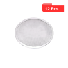 12 Pcs - Grille à pizza ronde en aluminium - Ø254 mm, Hauteur: 4 mm