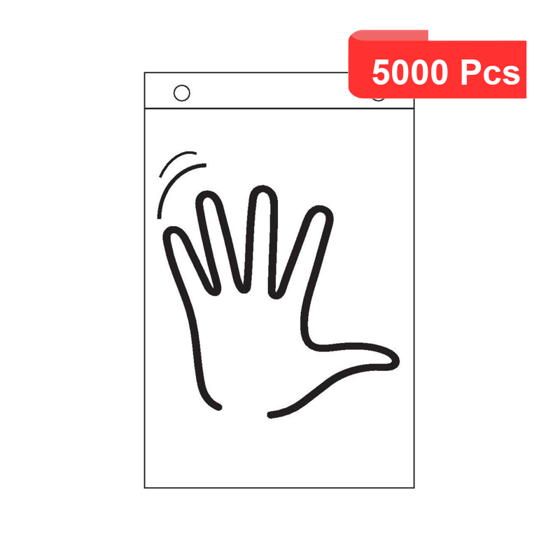 5000 Pcs - Sac liasse protection main - 22 cm x 10 cm