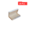 25 Pcs - Boîte plateau lunch carton blanc 20x29x6cm