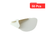 50 Pcs - Pochette crêpe triangulaire en carton blanc 14,5 x 6,5 x 18,5 cm