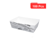 100 Pcs - Barquette en carton décor journal 850 ml 15 x 9 x 5 cm