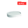 25 Pcs - Couvercle carton blanc chaud et froid Diam: 11,5 cm 11,5 cm