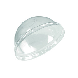 100 Pcs - Couvercle PET transparent dôme H45mm