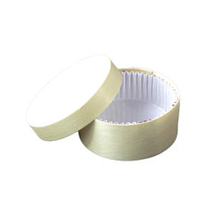 10 Pcs - Boîte ronde bois FSC mix + papier ing - cuisson four H42mm 200ml