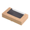 50 Pcs - Boîte sushi avec fenêtre antibuée pour 18 pieces 210x120mm H40mm