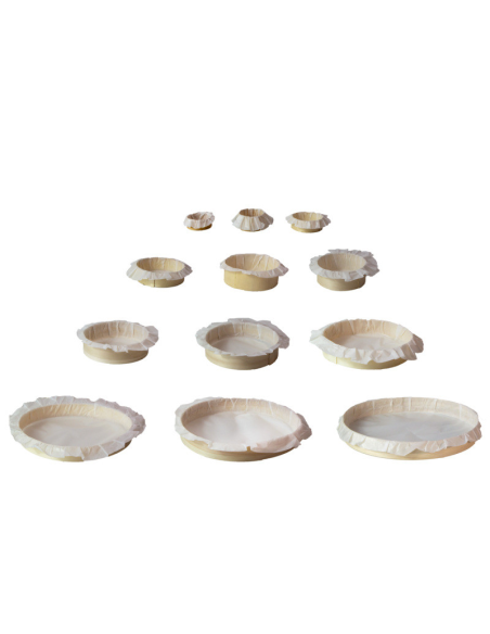 10 Pcs - Bake-a-ring - Anneau de cuisson avec papier cuisson intégré H40mm 630ml