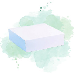 50 Pcs - Boîte pâtissière carton blanche - 18 x 18 cm, Hauteur: 10 cm
