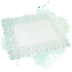 250 Pcs - Dentelle papier blanche - 40 x 50 cm, idéal pour embellir vos plats
