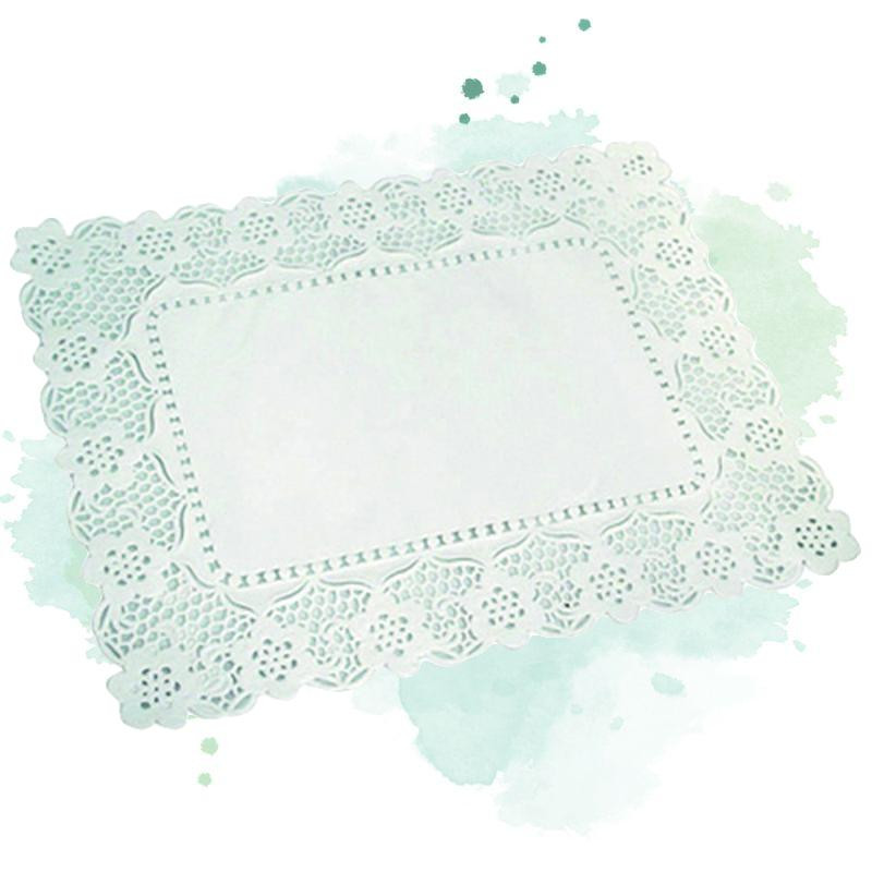 250 Pcs - Dentelle papier blanche - 40 x 50 cm, idéal pour embellir vos plats 250 Pcs - Dentelle papier blanche - 40 x 50 cm, idéal pour embellir vos plats