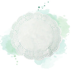 250 Pcs - Dentelle papier blanche ronde - Diam: 17 cm