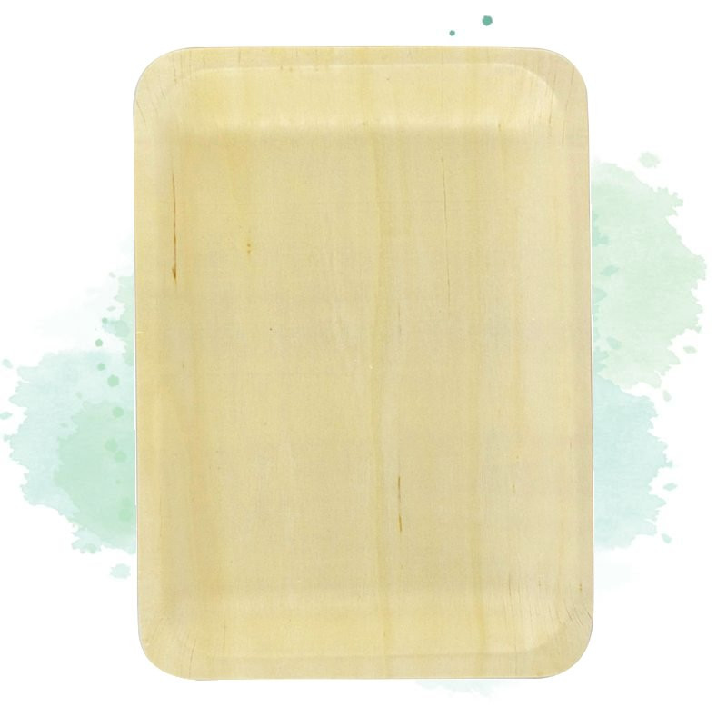 20 Pcs - Plateau rectangulaire en bois "Scandinavie" - 26,5 x 21,5 x 2 cm 20 Pcs - Plateau rectangulaire en bois "Scandinavie" - 26,5 x 21,5 x 2 cm