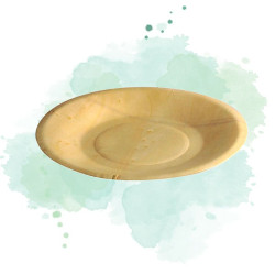 10 Pcs - Assiette ronde en bois "Scandinavie" - Design élégant, Ø 25 cm