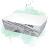 100 Pcs - Barquette en carton décor journal 850 ml 15 x 9 x 5 cm