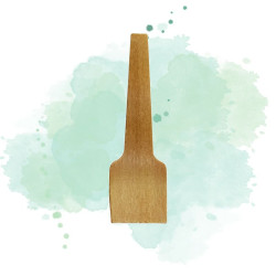 100 Pcs - Cuillère à glace en bois - 7 cm