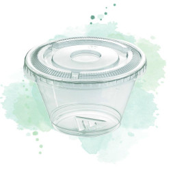 50 Pcs - Gobelet plastique PET transparent - 9,2 cm, 5,3 cm, Hauteur: 6 cm