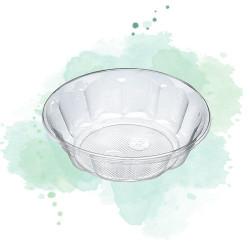 1000 Pcs - Coupe plastique transparent "Diamond" - 150 ml, Hauteur: 38 mm