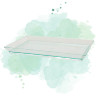 50 Pcs - Éléments de plateau "Klarity" - Plastique vert transparent, 18 x 13 cm