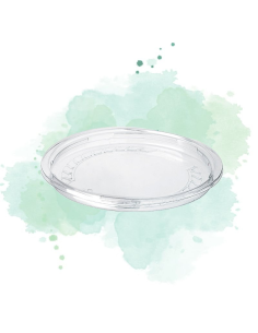 50 Pcs - Couvercle PET transparent rentrant - Diam: 11,7 cm, Adapté pour contenants 11,6 cm 2