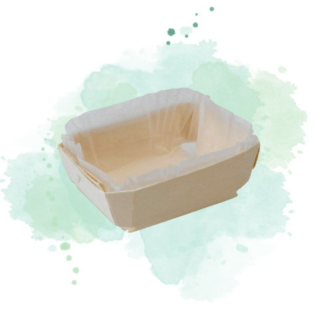25 Pcs - Moule en bois "Tristan" - 600 ml, 18,5 cm x 8 cm x 4 cm