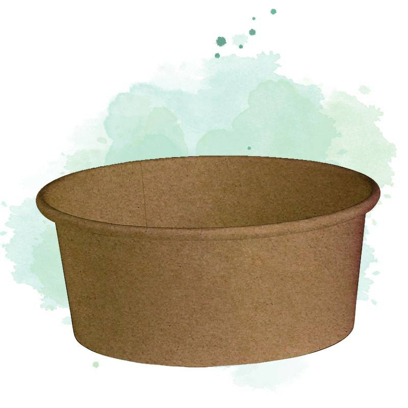 45 Pcs - Pot à salade en kraft brun 700 ml Diam : 15 cm 15x12,8x 6 cm 45 Pcs - Pot à salade en kraft brun 700 ml Diam : 15 cm 15x12,8x 6 cm