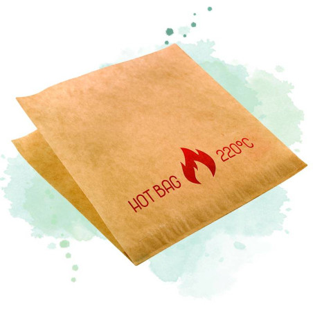 200 Pcs - Sac papier kraft spécial four - 17 x 16 cm, idéal pour la cuisson