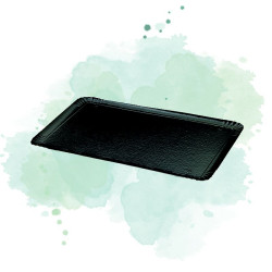 25 Pcs - Plateau carton double face or intérieur/noir extérieur 19 x 28 cm