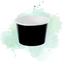 50 Pcs - Pot à sauce en carton 130 ml Diam : 8 cm 8x6,8x4,4 cm