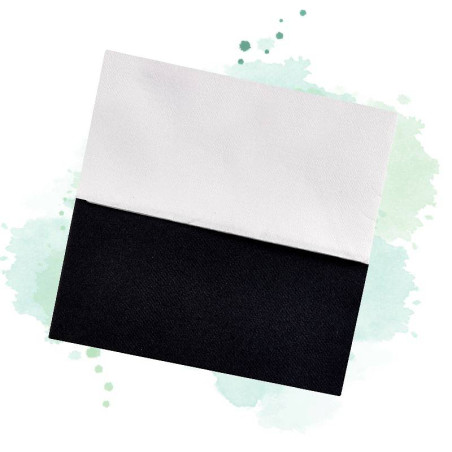 50 Pcs - Serviette non-tissé blanche