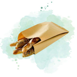 100 Pcs - Sac en papier kraft brun - 39 x 20 x 80 cm, idéal pour le rangement