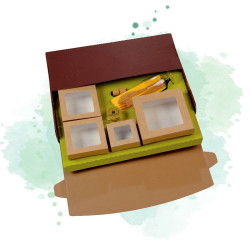 25 Pcs - Coffret kraft marron BON PLAN