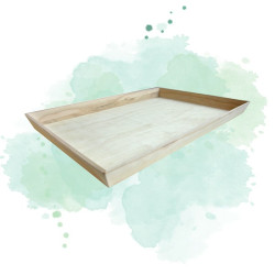 10 Pcs - Plateau repas en bois NOA - 540 x 360 mm, Hauteur: 40 mm