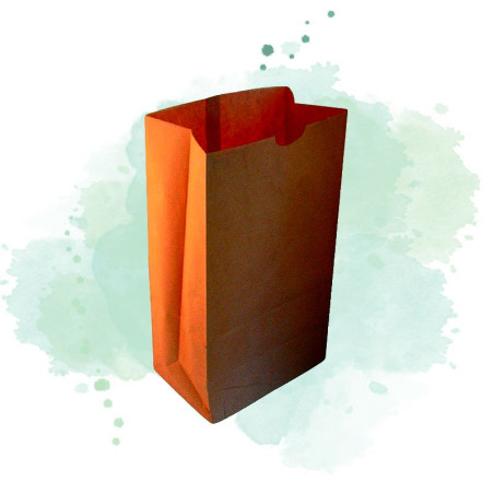 100 Pcs - Sac SOS papier kraft brun - 18 x 11 x 35 cm, robuste et écologique