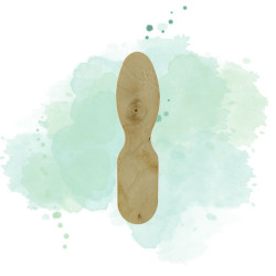 50 Pcs - Cuillère à glace en bois - 7,7 cm
