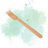 100 Pcs - Fourchette en bois - 14 cm