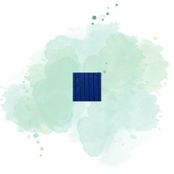 5 Pcs - Juponnage non-tissé bleu 4 000x240mm