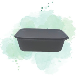 1000 Pcs - Barquette plastique thermoformée blanche - 200 ml, 103x78 mm, Hauteur: 34 mm