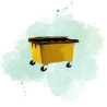 100 Pcs - Doublure container noir - 900 H1, 250 mm, 120000 ml