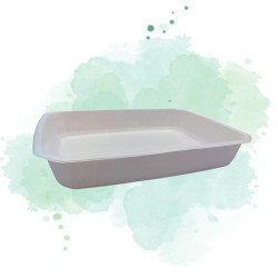60 Pcs - Barquette scellable PLA "Gastronorme" - 1/2, 325x265 mm, Hauteur: 52 mm