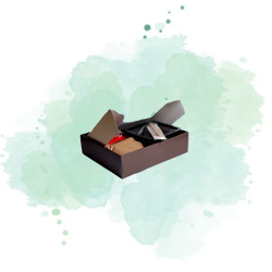 50 Pcs - Coffret carton chocolat - 230 x 290 mm, Hauteur: 75 mm