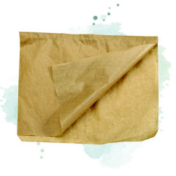 1000 Pcs - Sac papier brun ouvert - 25x23 cm, idéal pour emballage horeca