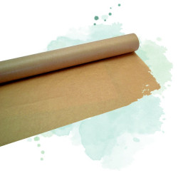 1 Pcs - Rouleau de papier kraft brun - 40gsm + PE 10gsm, Largeur: 17 cm x 300 m