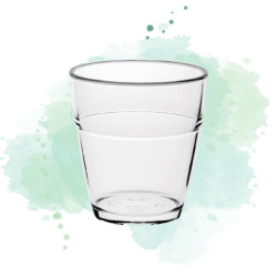 120 Pcs - Verre Cupoly PET transparent - 232 ml, Diam: 82,4 mm, Hauteur: 74 mm
