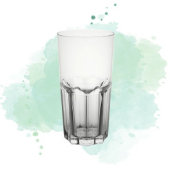 48 Pcs - Verre Cupoly Long Drink PET - 330 ml, Ø 87 mm, Hauteur: 140 mm