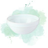 12 Pcs - Combo Bol CookShow Verre Opale - Ø178 mm, Hauteur: 75 mm, Couvercle en PP