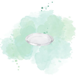 50 Pcs - Couvercle PET transparent rentrant - Hauteur: 13 mm, Design pratique