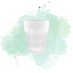 12 Pcs - Verre à bière Cupoly - 380 ml, Ø 82 mm, Hauteur: 103 mm en plastique PP