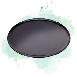12 Pcs - Plateau noir en aluminium anodisé - Ø406,4 mm, Hauteur: 8 mm